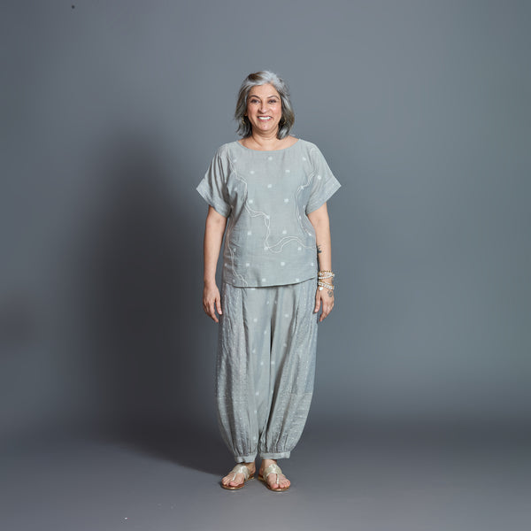 Koji Balloon Pants Set - Grey