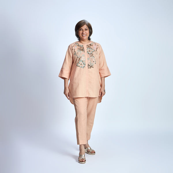 SAHAR SIMI Sequin Embroidery Set - Rose Sand