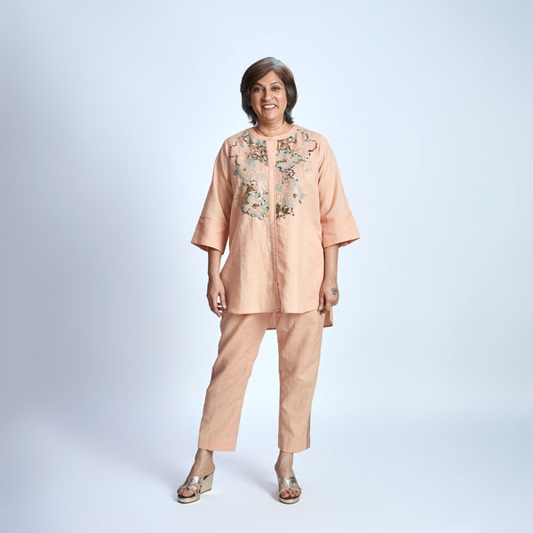 SAHAR SIMI Sequin Embroidery Set - Rose Sand