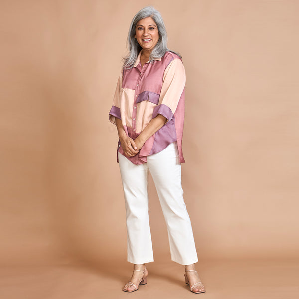 SHIREEN Pocket Shirt - ROSE GARDEN Combination