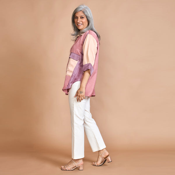 SHIREEN Pocket Shirt - ROSE GARDEN Combination