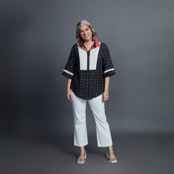 SHIREEN Shirt - Black Ivory