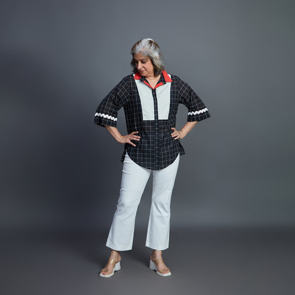 SHIREEN Shirt - Black Ivory