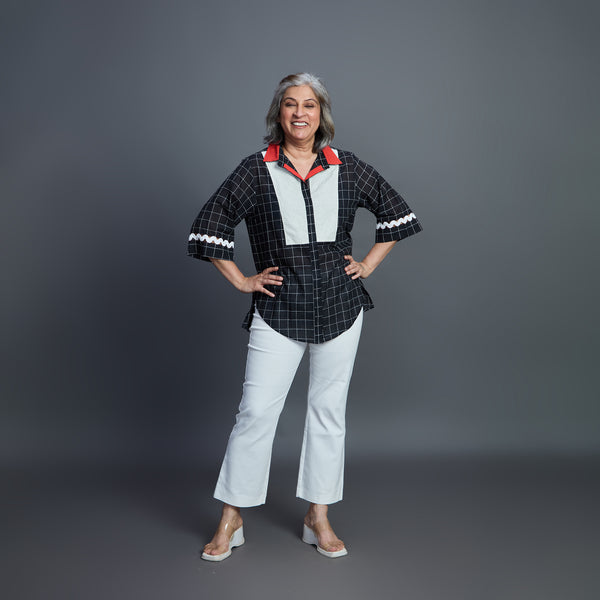 SHIREEN Shirt - Black Ivory
