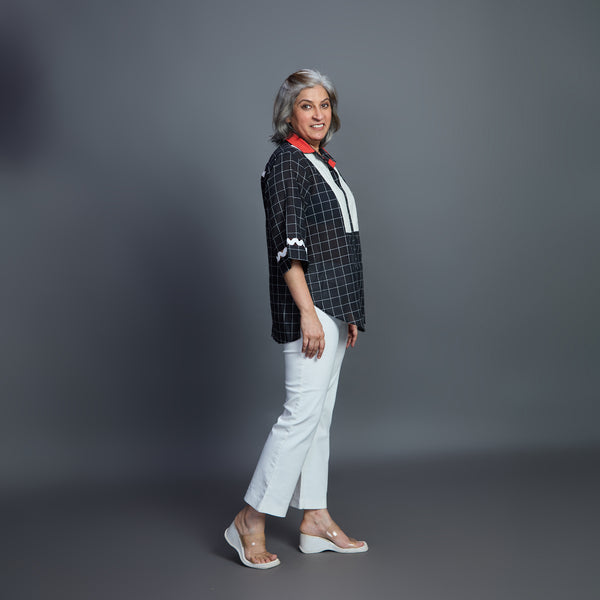 SHIREEN Shirt - Black Ivory