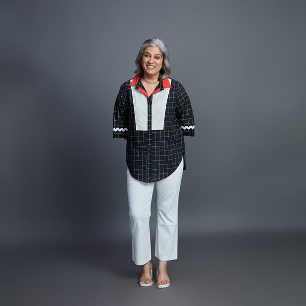 SHIREEN Shirt - Black Ivory
