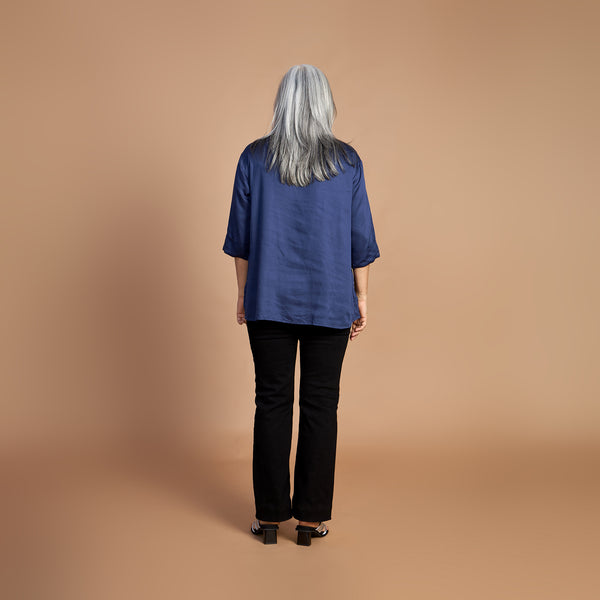 SHIREEN Shirt - Navy Blue