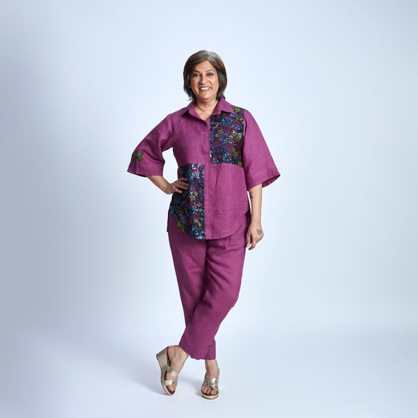 SHIREEN SIMI Sequin Embroidery Set - Jamun