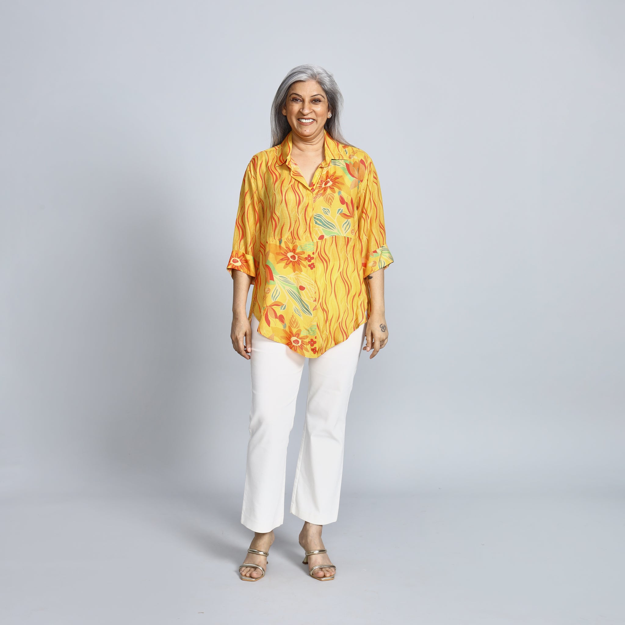 SHIREEN Shirt - Yellow Print (LAST PIECE)