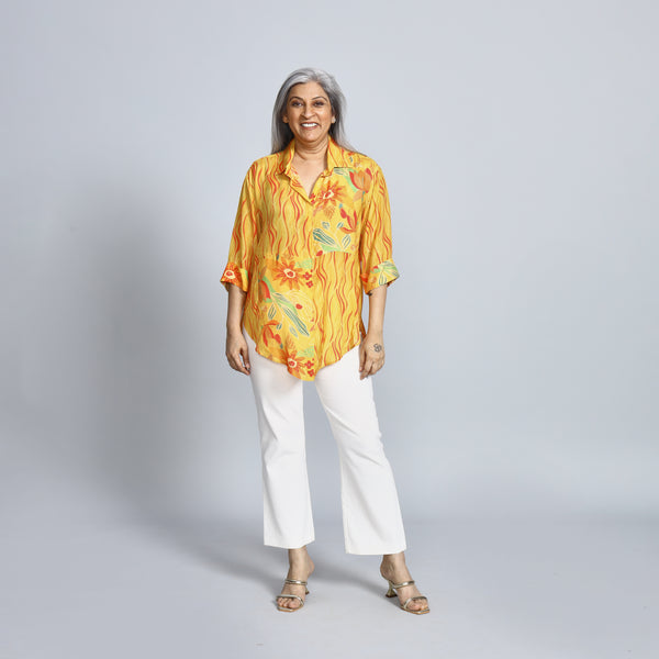 SHIREEN Shirt - Yellow Print (LAST PIECE)