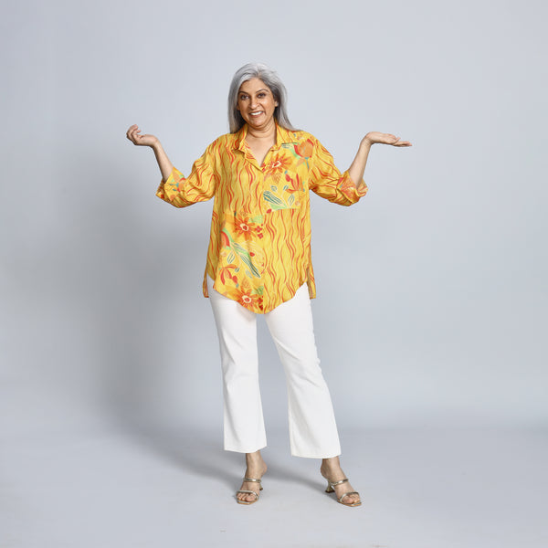 SHIREEN Shirt - Yellow Print (LAST PIECE)