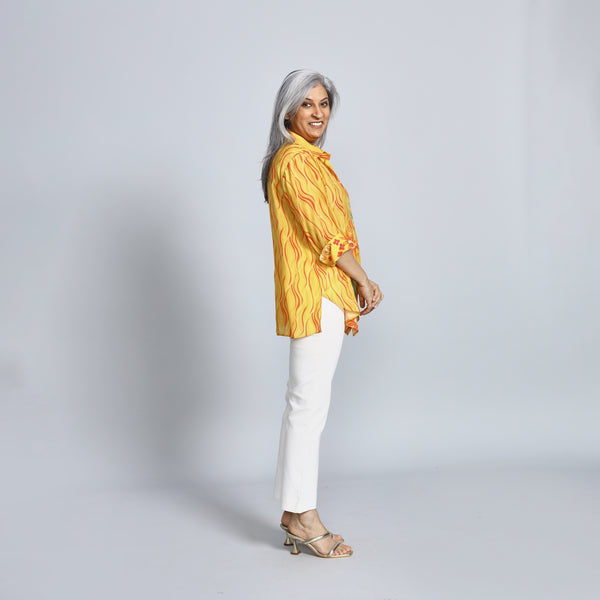 SHIREEN Shirt - Yellow Print (LAST PIECE)