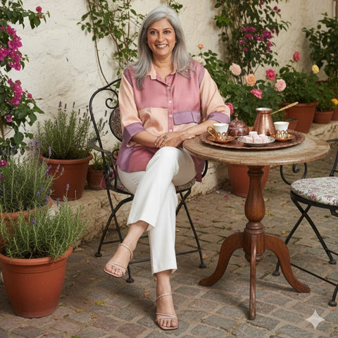 SHIREEN Pocket Shirt - Pastel Pink (SALE)