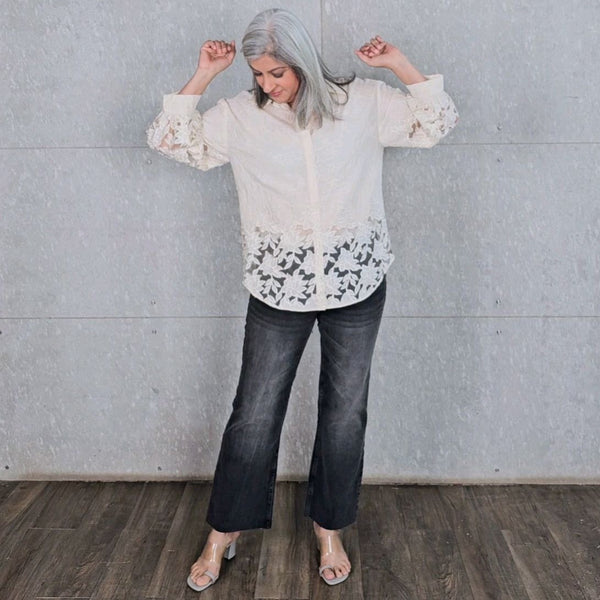 SOMA Cutwork Shirt - Ivory