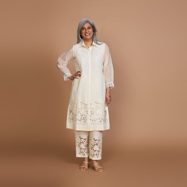 SOMA Cutwork Tunic Set