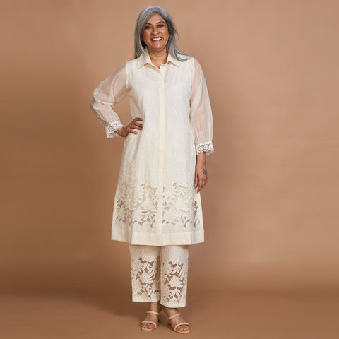SOMA Cutwork Tunic Set