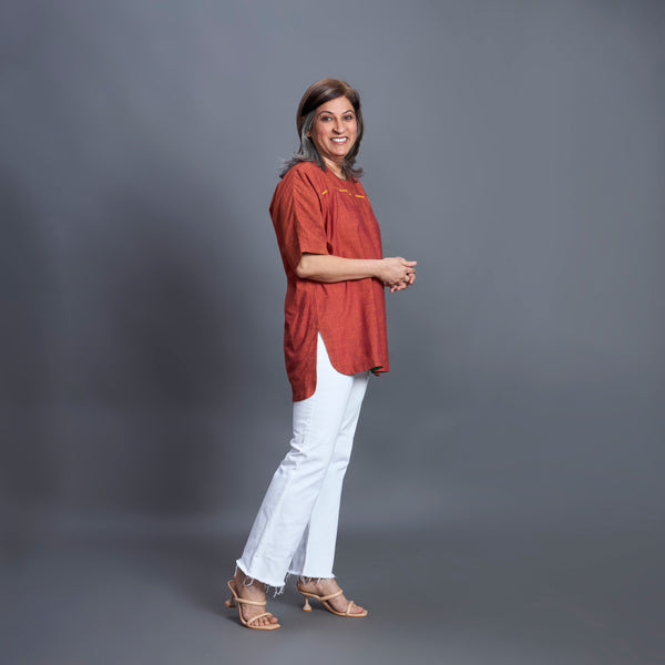 SORA Tunic Shirt - Terracota (SOLD OUT)