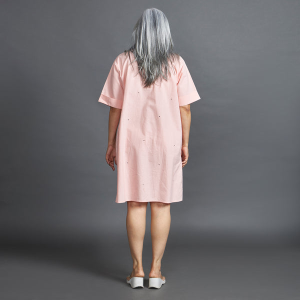TINA Ruffle Dress - Baby Pink (LAST PIECES)