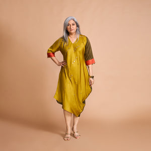 TASHI Cowl Dress - Colors of KUTCH
