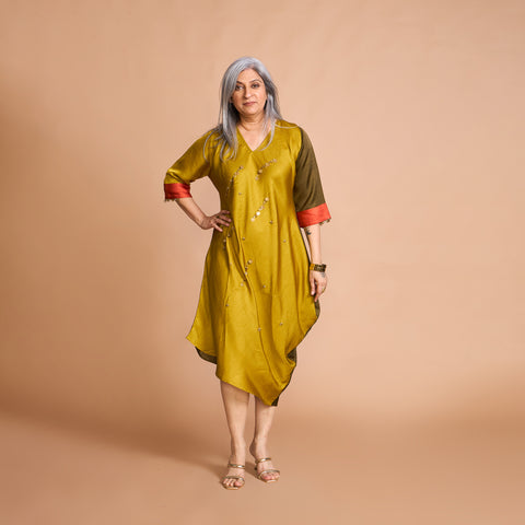 TASHI Cowl Dress - Colors of KUTCH