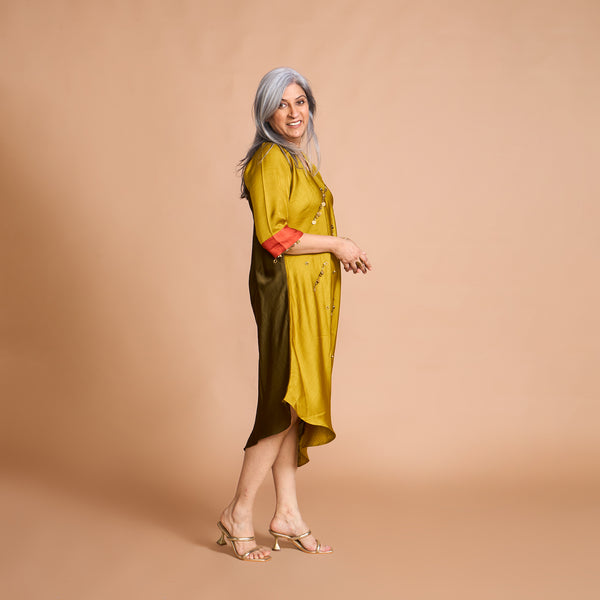 TASHI Cowl Dress - Colors of KUTCH