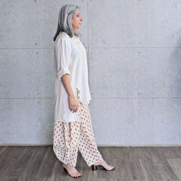 UMI + GORO Set - Ivory with small Yellow floral