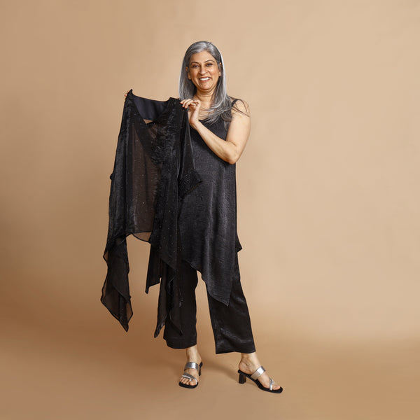 Umika Cape 3 piece SET - Black