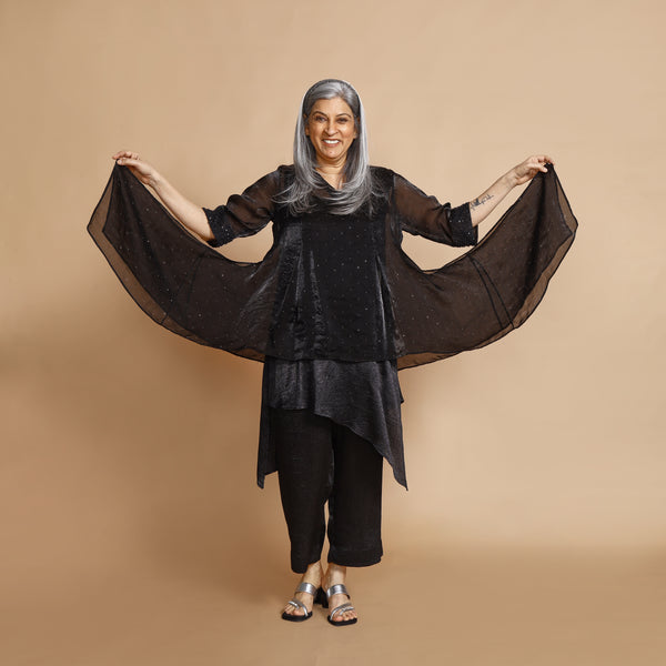 Umika Cape 3 piece SET - Black