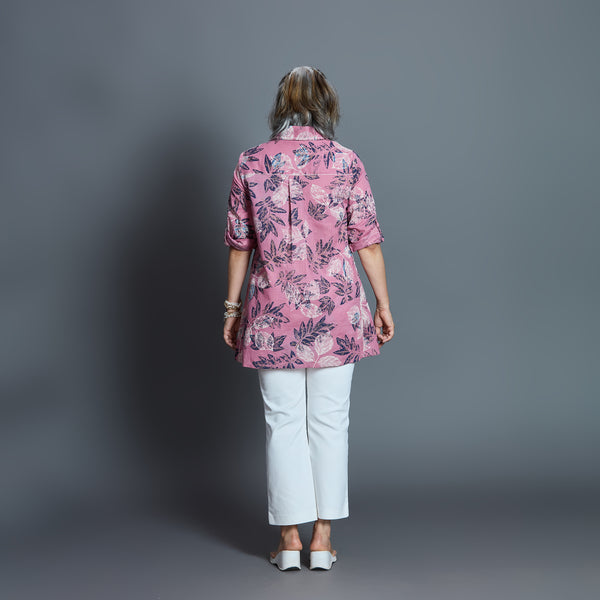 UMI Shirt - Vintage Rose Printed Linen