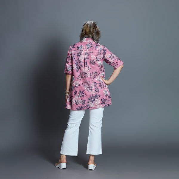 UMI Shirt - Vintage Rose Printed Linen