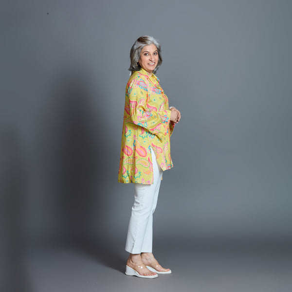 UMI Shirt - Yellow Paisley Print (LAST PIECES)