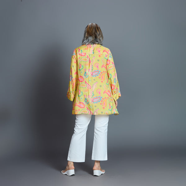 UMI Shirt - Yellow Paisley Print (LAST PIECES)
