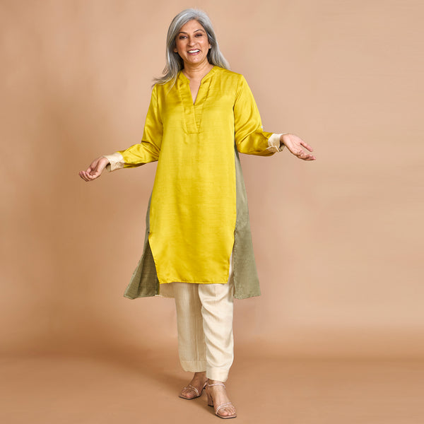 UMI Tunic Set - Marigold Yellow & Green