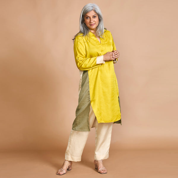 UMI Tunic Set - Marigold Yellow & Green