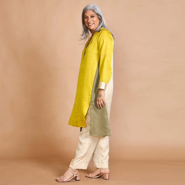 UMI Tunic Set - Marigold Yellow & Green