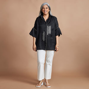 URVI Oversize Shirt - Black