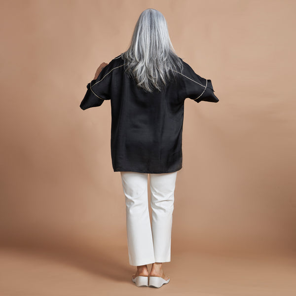 URVI Oversize Shirt - Black