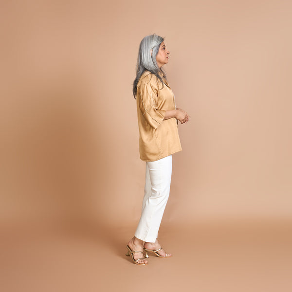 URVI Oversize Shirt - Fawn