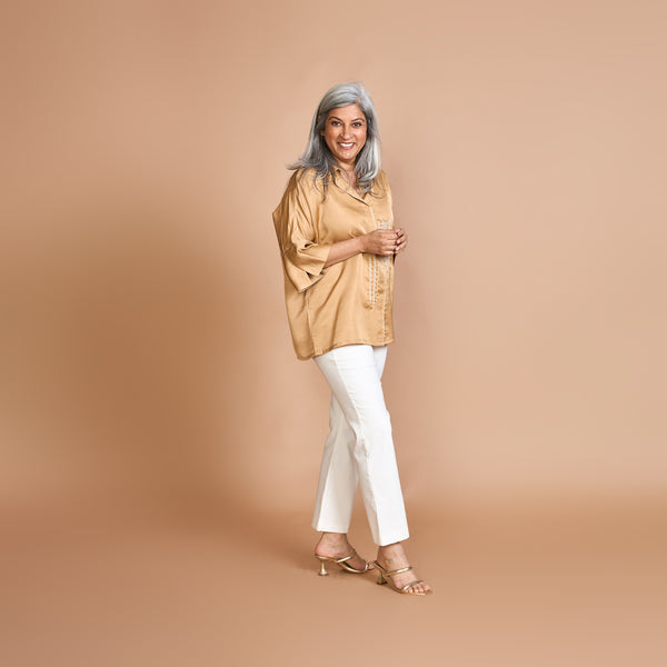 URVI Oversize Shirt - Fawn
