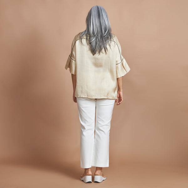 URVI Oversize Shirt - Ivory