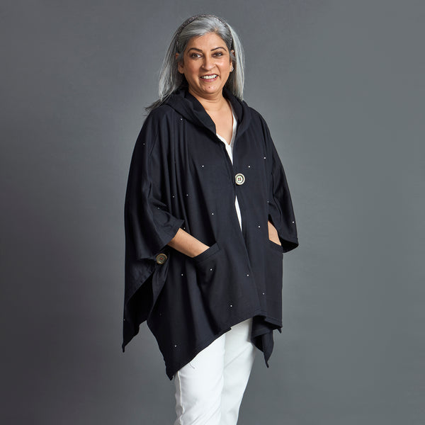 Winter Cape - Black Kaftan style (SOLD OUT)