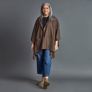 Winter Cape - Coffee Brown Kaftan style (SOLD OUT)