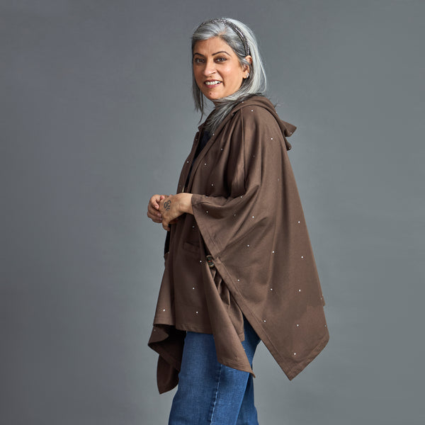 Winter Cape - Coffee Brown Kaftan style (SOLD OUT)