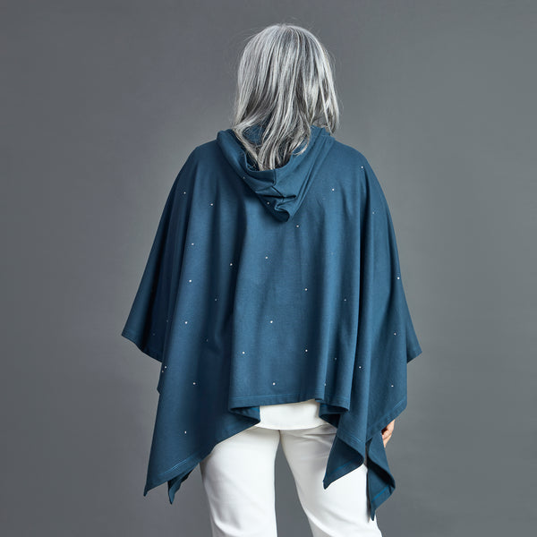 Winter Cape - Teal Blue Kaftan style (SOLD OUT)