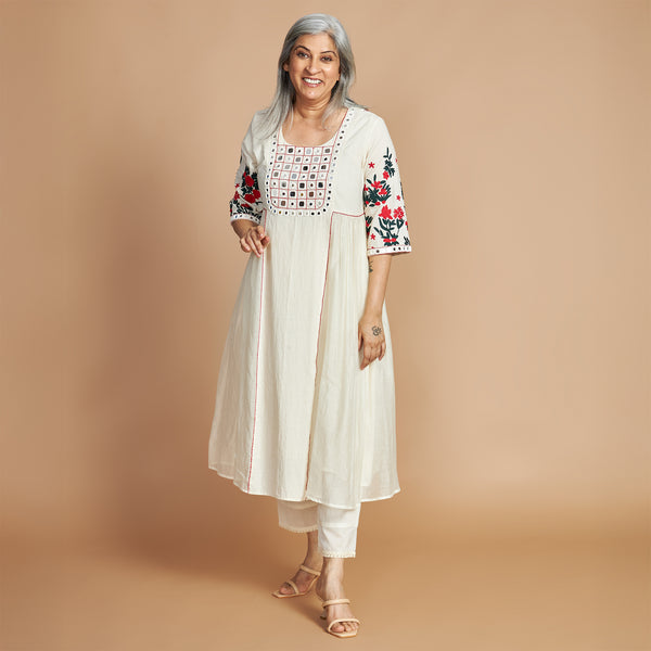 Yamini Tunic Set - Ivory