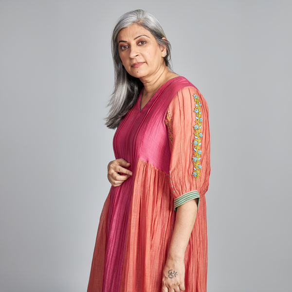 Yamini Tunic Set - Candy Pink & Coral