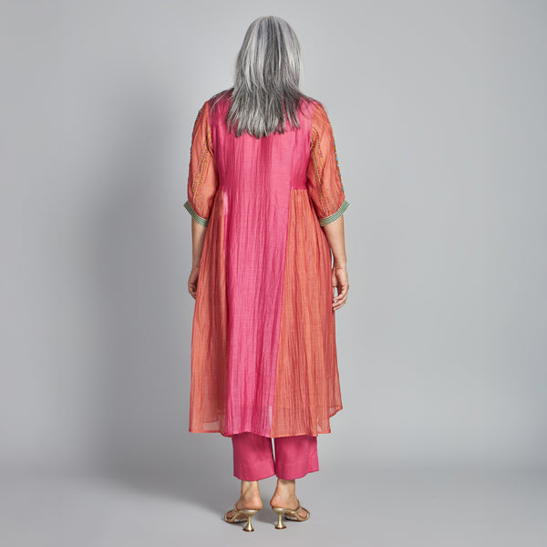 Yamini Tunic Set - Candy Pink & Coral