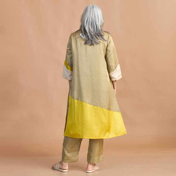 ZARA Tunic Set - Marigold Yellow & Green