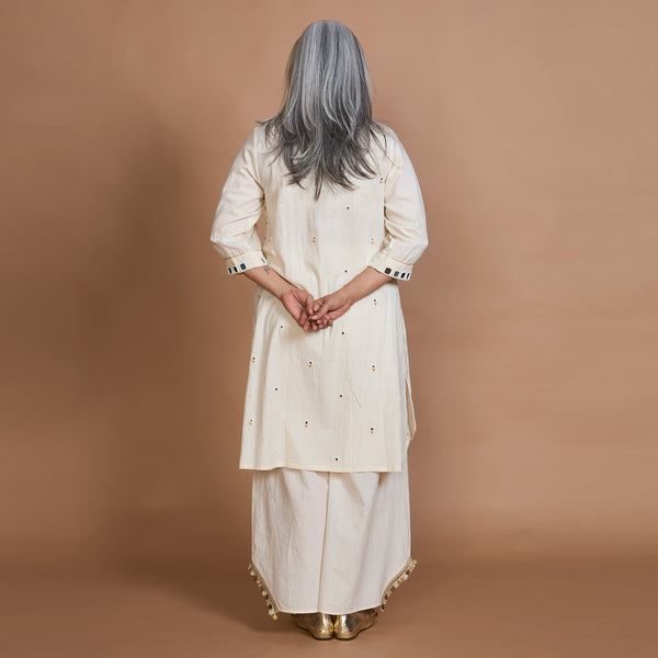 Anushka Tunic Set -Ivory