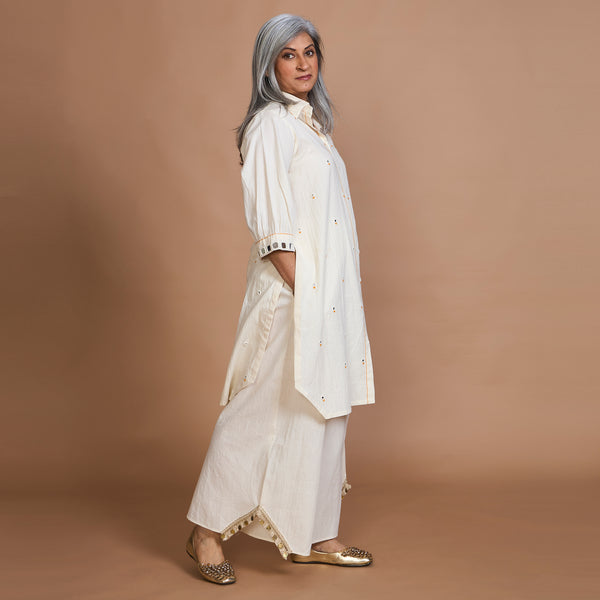 Anushka Tunic Set -Ivory